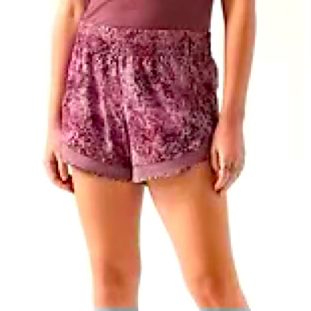 ATHLETA Mesh Racer Run Shorts